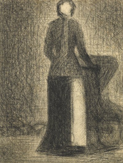 Infermiera con carrozzina per bambini da Georges Seurat